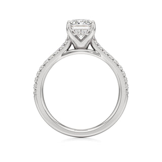 Primrose Princess Pave Band Hidden Halo