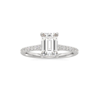 Primrose Princess Pave Band Hidden Halo