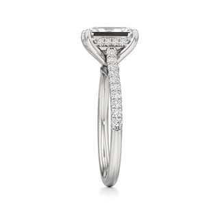 Primrose Princess Pave Band Hidden Halo