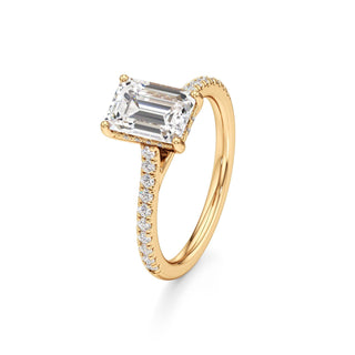 Primrose Princess Pave Band Hidden Halo
