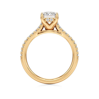 Primrose Princess Pave Band Hidden Halo
