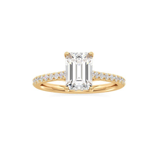 Primrose Princess Pave Band Hidden Halo