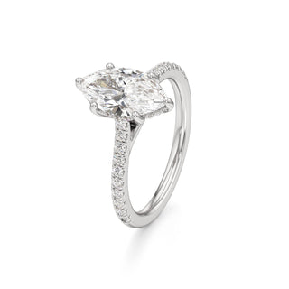 Primrose Princess Pave Band Hidden Halo