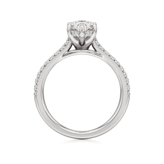 Primrose Princess Pave Band Hidden Halo