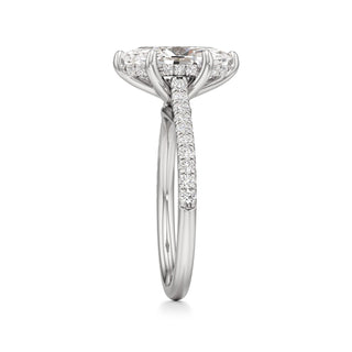 Primrose Princess Pave Band Hidden Halo
