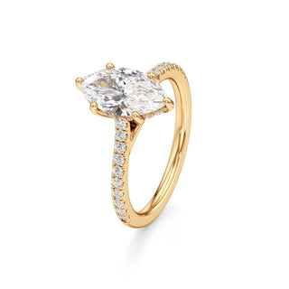 Primrose Princess Pave Band Hidden Halo