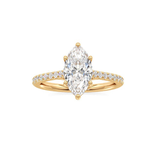 Primrose Princess Pave Band Hidden Halo