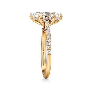 Primrose Princess Pave Band Hidden Halo