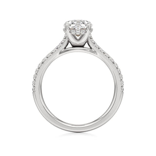 Primrose Princess Pave Band Hidden Halo