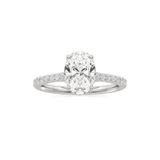 Primrose Princess Pave Band Hidden Halo