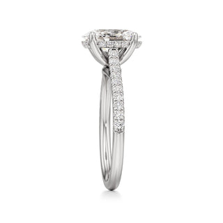 Primrose Princess Pave Band Hidden Halo