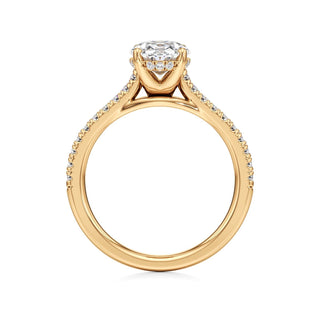 Primrose Princess Pave Band Hidden Halo