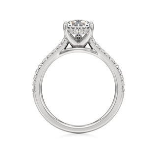 Primrose Princess Pave Band Hidden Halo
