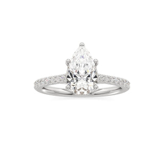 Primrose Princess Pave Band Hidden Halo