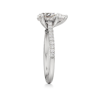 Primrose Princess Pave Band Hidden Halo