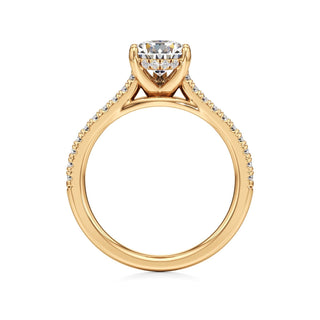 Primrose Princess Pave Band Hidden Halo