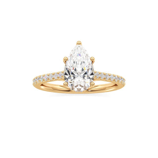 Primrose Princess Pave Band Hidden Halo