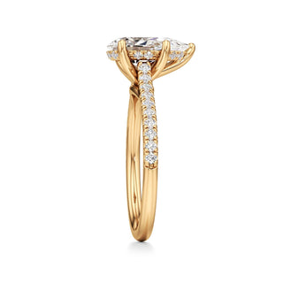 Primrose Princess Pave Band Hidden Halo