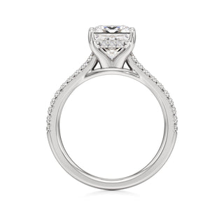 Primrose Princess Pave Band Hidden Halo