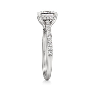 Primrose Princess Pave Band Hidden Halo