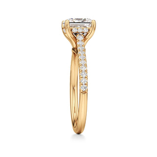 Primrose Princess Pave Band Hidden Halo
