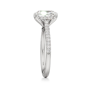 Primrose Princess Pave Band Hidden Halo