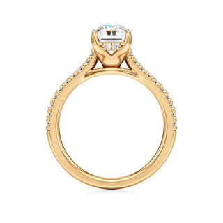 Primrose Princess Pave Band Hidden Halo
