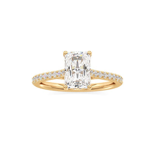Primrose Princess Pave Band Hidden Halo
