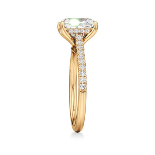 Primrose Princess Pave Band Hidden Halo