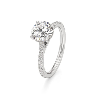 Primrose Princess Pave Band Hidden Halo
