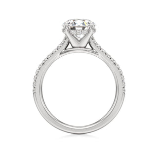 Primrose Princess Pave Band Hidden Halo