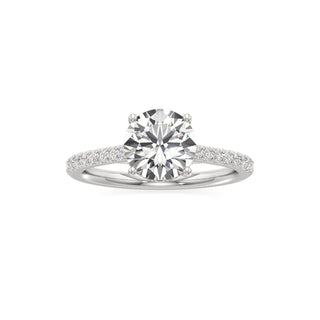 Primrose Princess Pave Band Hidden Halo