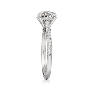 Primrose Princess Pave Band Hidden Halo