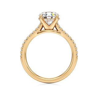 Primrose Princess Pave Band Hidden Halo