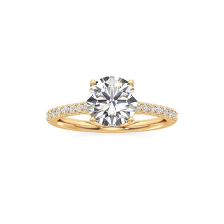 Primrose Princess Pave Band Hidden Halo