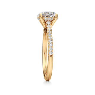 Primrose Princess Pave Band Hidden Halo