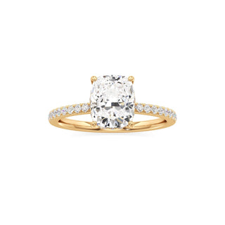 Rina Pear Pave Band Hidden Halo