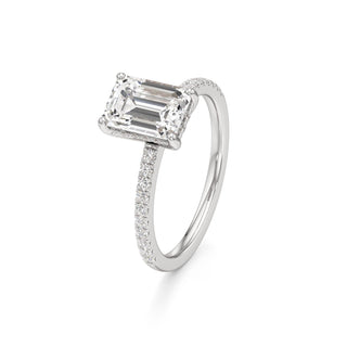 Rina Pear Pave Band Hidden Halo