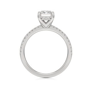 Rina Pear Pave Band Hidden Halo