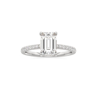 Rina Pear Pave Band Hidden Halo