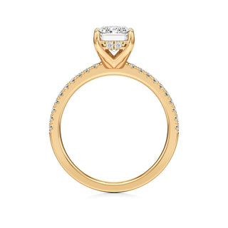Rina Pear Pave Band Hidden Halo
