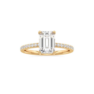 Rina Pear Pave Band Hidden Halo