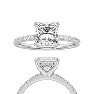 Rina Pear Pave Band Hidden Halo