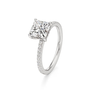 Rina Pear Pave Band Hidden Halo