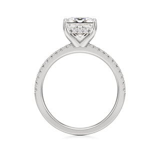 Rina Pear Pave Band Hidden Halo