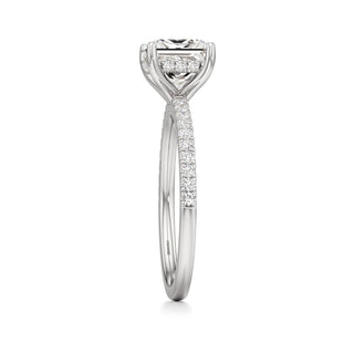 Rina Pear Pave Band Hidden Halo