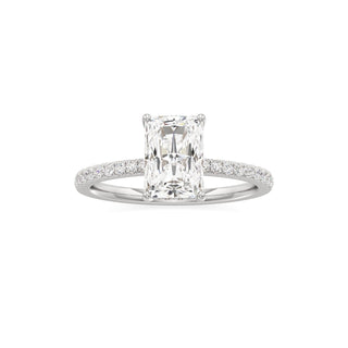Rina Pear Pave Band Hidden Halo
