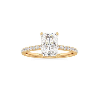 Rina Pear Pave Band Hidden Halo