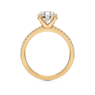 Rina Pear Pave Band Hidden Halo