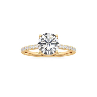 Rina Pear Pave Band Hidden Halo